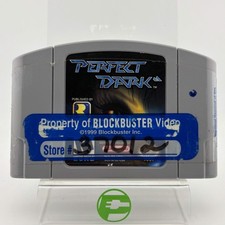 Perfect Dark (Nintendo 64 N64, 2000) Cartridge Only Stickers on Label