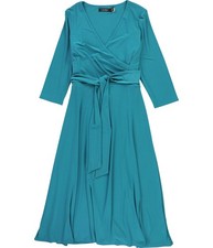 Ralph Lauren Womens Belted Jersey Dress, Blue, 10