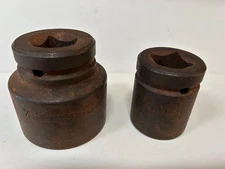 2 Proto Professional Impact Sockets 1" Drive 2  1/8" & 1  1/4" 6 Point USA Used