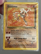 Pokémon TCG Hitmonlee Fossil 22/62 Regular 1999-2000 Wizards Base Set Rare