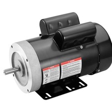 Uimoso 2HP Electric Motor 1725RPM AC 115V/230V 56C Frame 1-Phase 5/8" Shaft