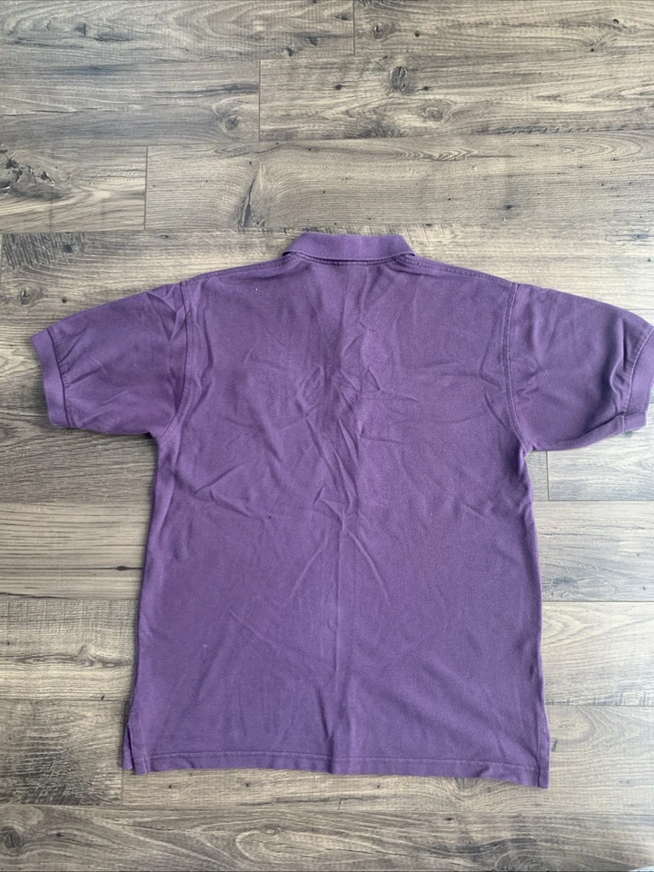 Camisa Polo Coca Cola Especiada Para Hombres Rosa Mediana Hecha en EE. UU. Preppy Coleccionista Golf Foto 4 de 4