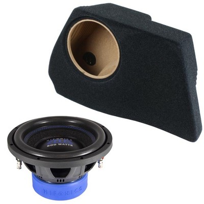 Subwoofer für BMW 1er E87 | Hifonics Zeus ZXS10D2 25cm Bass + Seitenteilgehäuse