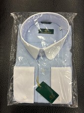 Men dress shirt slim fit Size: L or 41/42