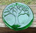Blenko Glass Suncatcher - Midwinter Tree  - Clover