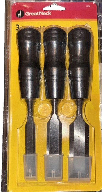 Great Neck Wood Chisel Set 3 Piece Set  203K