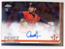2019 Topps Chrome Cionel Perez Auto Rookie Houston Astros