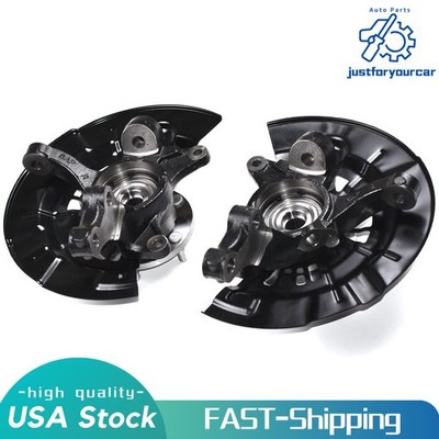 Pair Front Steering Knuckle & Wheel Hub Bearing fits Toyota Camry 2007 2008-2011