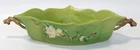 Roseville Apple Blossom Green 1949 Mid Century Modern Art Pottery Bowl 331-12
