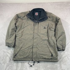 Vintage Nike ACG Canvas Barn Snow Hike Jacket Men XL Full Zip Pockets Lined Warm