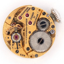 Reloj Pulsera Vintage Girard-Perregaux Calibre 61U 17 Joyas Movimiento, Mantiene el Tiempo
