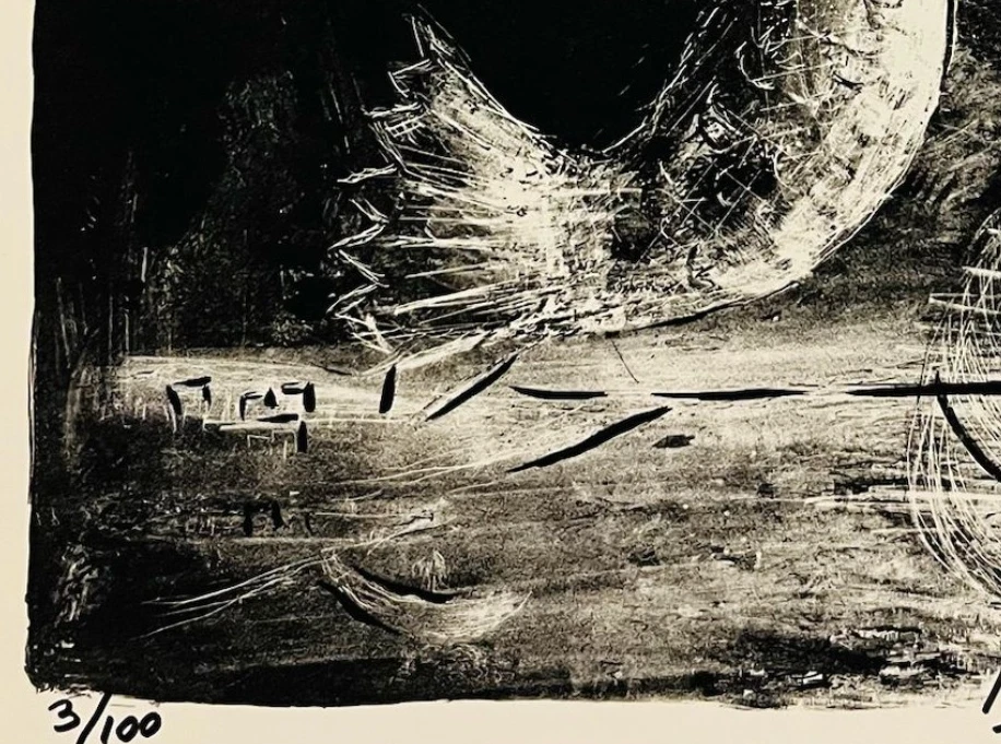 Impresión original firmada a mano por Marc Chagall con certificado de autenticidad y +$3.500 USD de valoración Foto 3 de 4