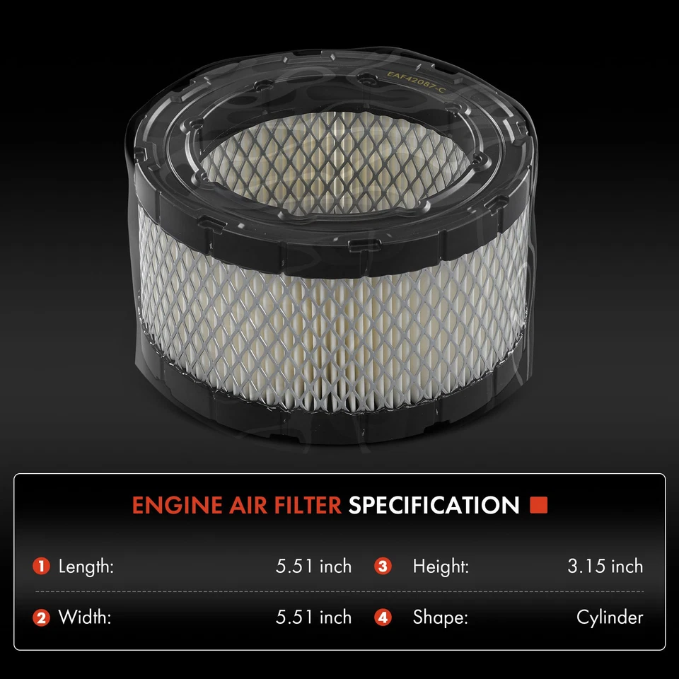 Front Engine Air Filter for Chevrolet Corvair 1961-1965 Corvair Truck 1961-1964 - Image 2 of 4