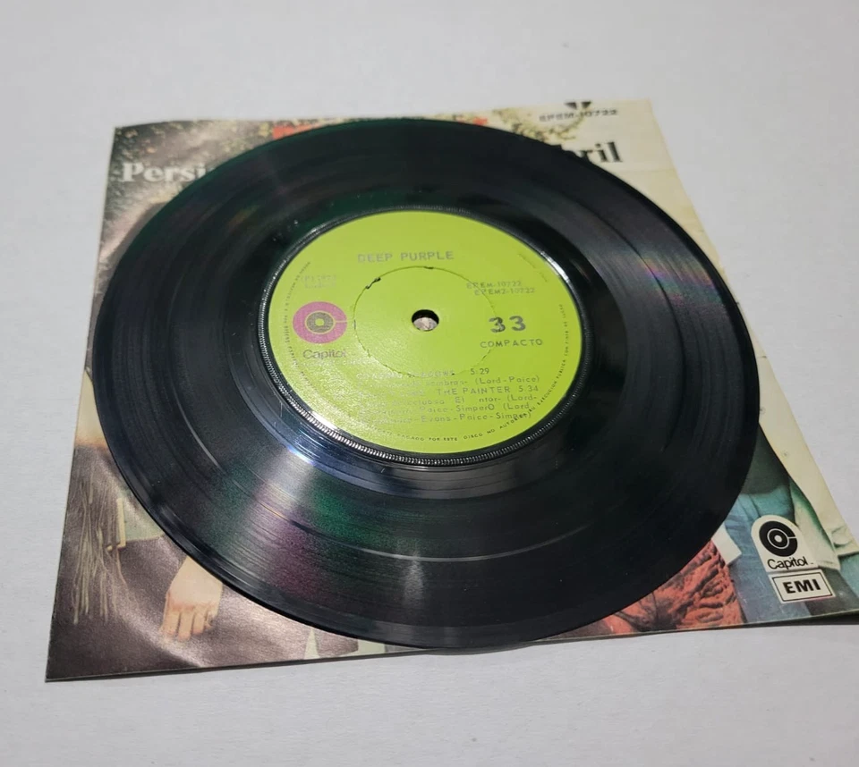 Deep Purple April Chasing Shadows 1973 Mexican Press EP 3 Song Rare 7" - Image 2 of 4