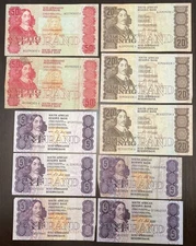 SOUTH AFRICA 5 Rand & 20 Rand & 50 Rand SOME UNC 10 Banknotes