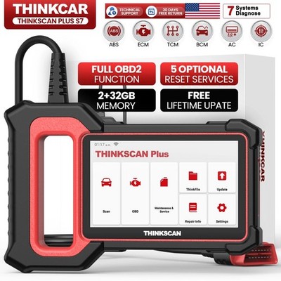 ThinkScan Plus S7 Car OBD2 Scanner auto Diagnostic tool 7 Systems + 5 Services
