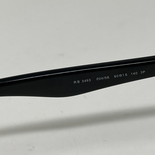 Ray Ban ITALY RB 3483 004/58 60-16 GUNMETAL BLACK SUNGLASSES FRAME ONLY BI36 - Picture 6 of 9