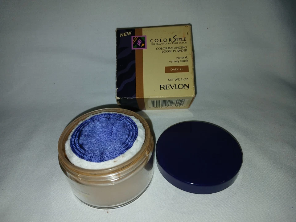Revlon Color Style Color Balancing Loose Powder, Dark #1, Rare - Image 3 of 4