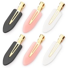 D 6 Pcs Creaseless Hair Clips No bend No Crease Hair Clip Makeup Clips for Women