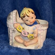Vtg RELPO Samson Import Planter 3D Baby Bassi...