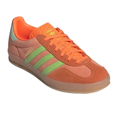 Adidas Women's Size 8 Gazelle Indoor Solar Orange/Solar Green JQ0193