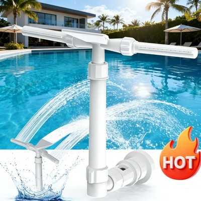 Pool Fountain for Above and In-Ground Pool,360° adjustable Dual Mode Waterfall，n