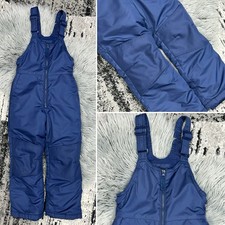 All in Motion Unisex Kid's Navy Snow Bib Size Small- Wind And Water Resistant