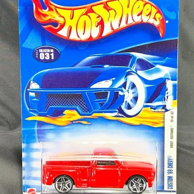 Hot Wheels Custom '69 Chevy Truck Red 2002 First Editions 19/42 Collector #031 - Image 1 of 4
