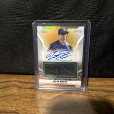 2025 Topps Pro Debut Matt Shaw Jumbo Patch Autograph Gold Refractor /50! (RC)