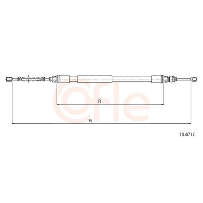 2x Cofle Handbremsseil hinten 4745T4 24993449
