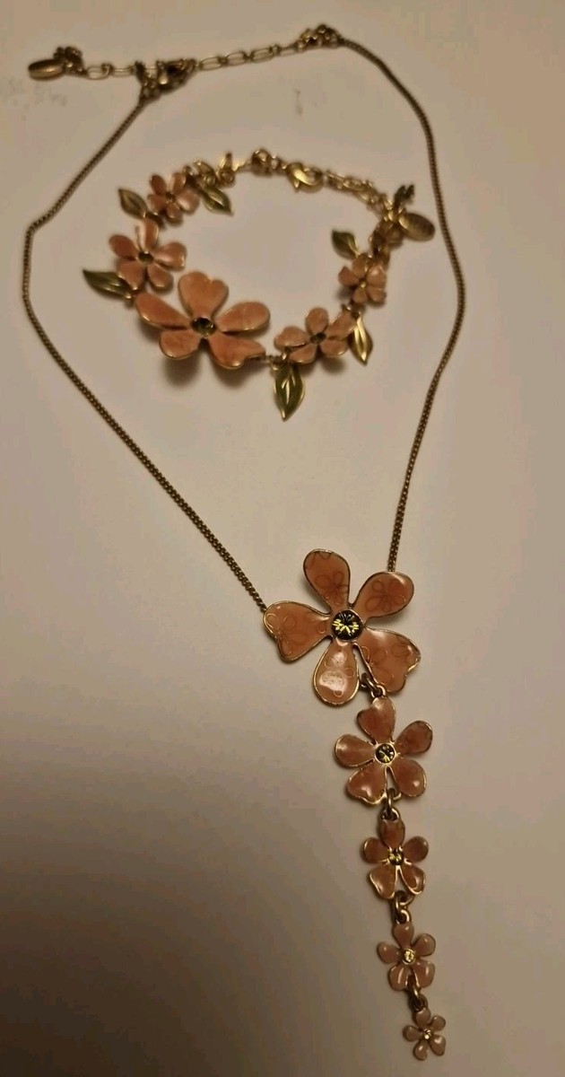 Vintage Pilgrim Jewellery Pilgrim Flower Necklace Vintage Pilgrim