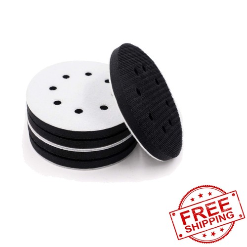 5 Pack 5 Inch 8 Holes Soft Density Interface Pads Hook and Loop 5 ...