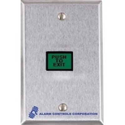 Alarm Controls TS-7 Request to Exit Station Single Gang Illuminated - NEW IN BOX