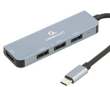 Hub USB; USB A socket x4,USB C plug; USB 2.0,USB - UHB-CM-U3P1U2P3-01 | EU Stock