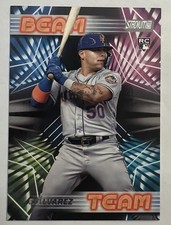 Francisco Alvarez Beam Team SP Rookie RC 2023 Topps Stadium Club Card Mets