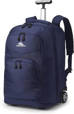 High Sierra 40 Liter Freewheel Pro Comfortable Wheeled Backpack, True Navy