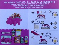 NEW MGA miniverse make it mini food diner series 4 ICE CREAM TACO NO 2 PINK DINO