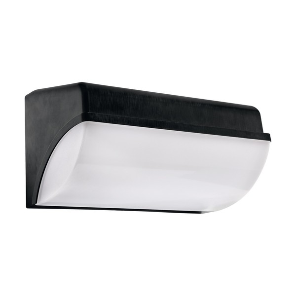 Led Wandlampe AußEn B: 26 Cm IP65 Schwarz Weiß 4100 K Balkon Leuchte Eingang-image
