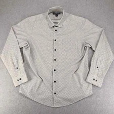 Mizzen Main Shirt Mens XL Multicolor Geometric Trim Fit Leeward All Over Print