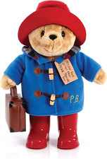 Image of Rainbow Designs Classic Paddington Bear with Boots and Suitcase 36Cm