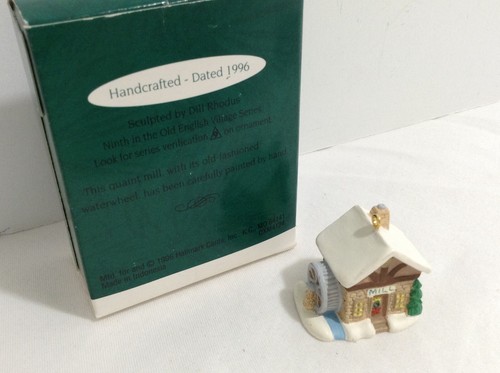 NEW!! Hallmark Keepsake Ornament Mini Old English Village Mill #9 In Series 1996 - Picture 2 of 2