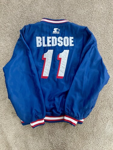 RARE Vintage Patriots Starter Jacket 90s Pro Line Bledsoe Tom Brady Washington L