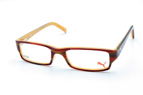 PUMA PU15330 Equinox BR Brown 51-18-135 Eyeglass Frames Flex Hinges B208M