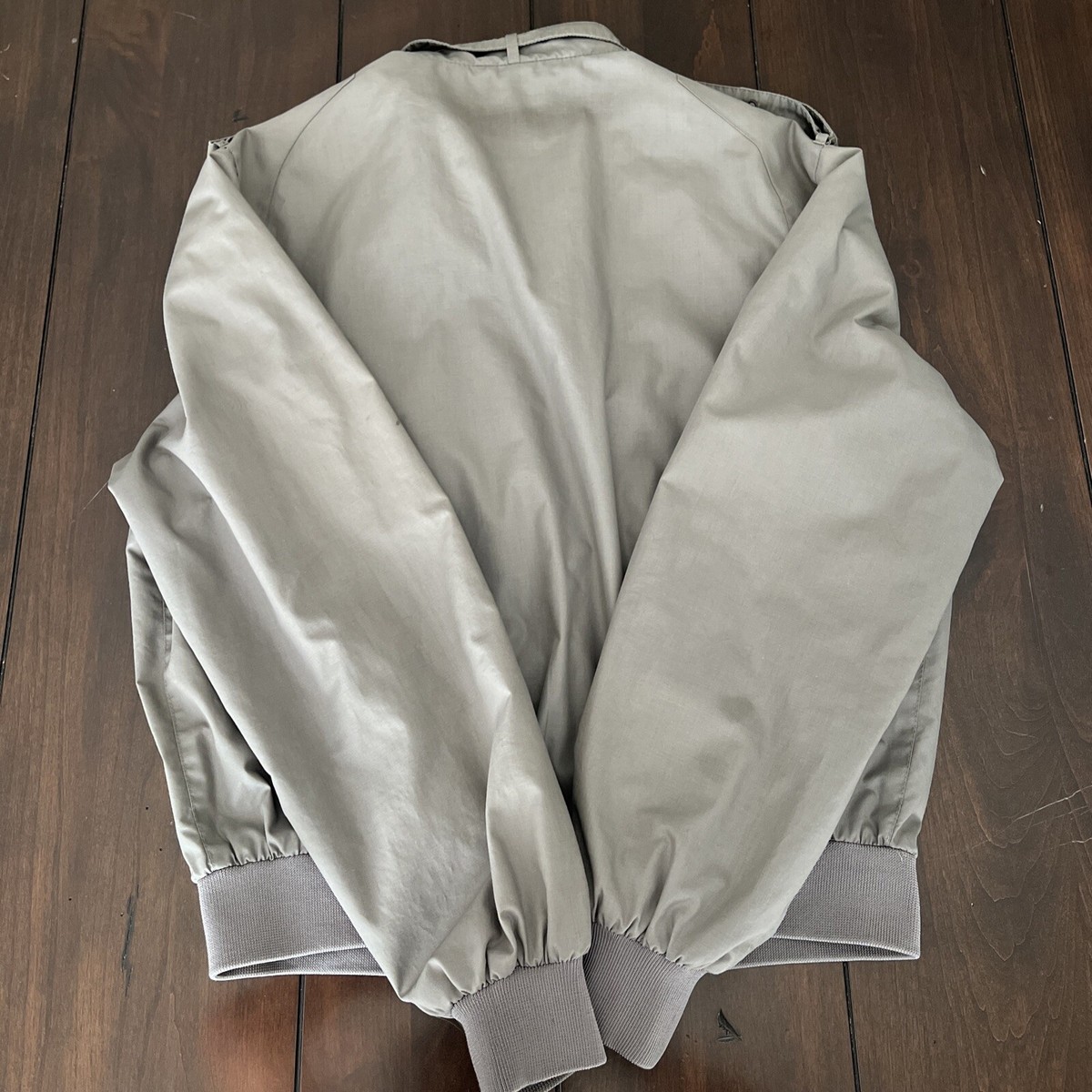 Members Only Jacket Size 44 Mens Vintage Gray Bomber Jacket