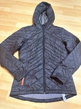 Icebreaker Jacket Merino Wool Helix Merinoloft Insulated Hood Black Women’s (s)