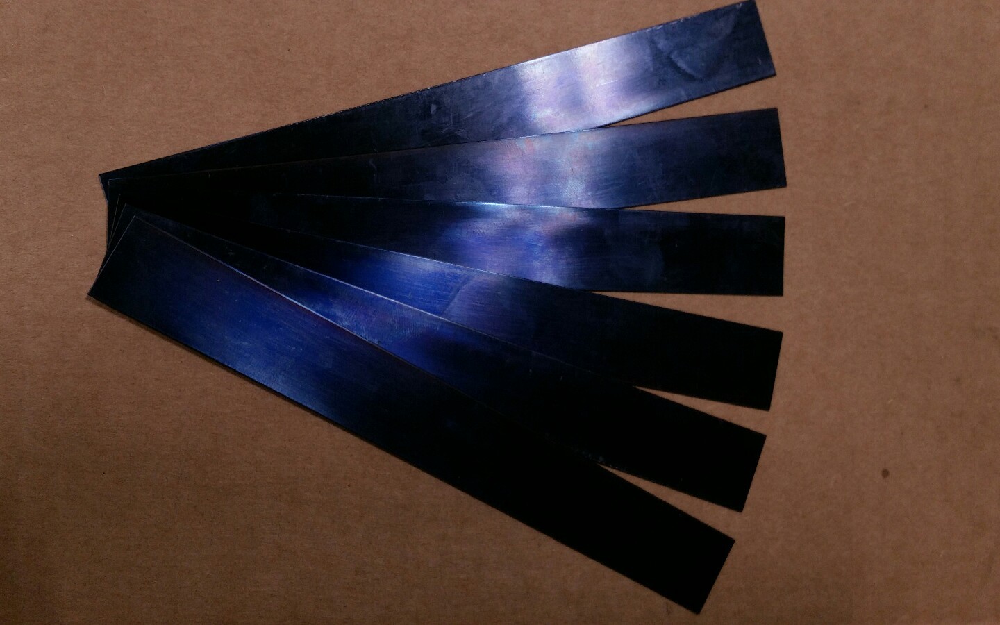Blue Tempered Spring Steel Shim 0.028" x 1" x 6" ONE PIECE LOT eBay