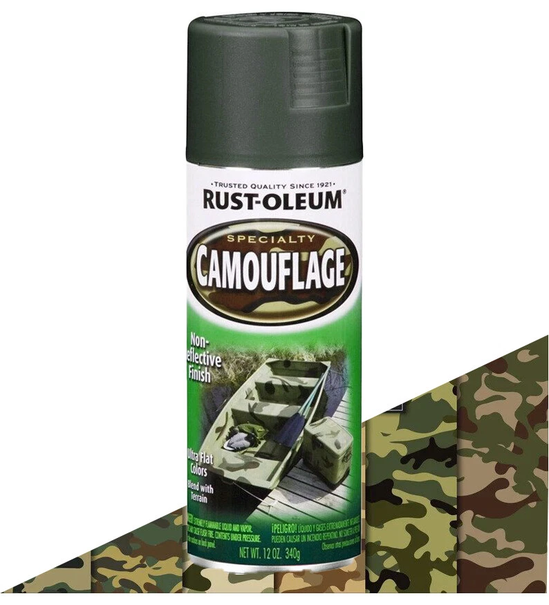 RustOleum Camouflage Flat Earth Brown Camouflage Spray, 60 OFF