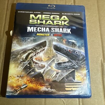 Mega Shark vs Mecha Shark (Blu-Ray, 2014) Christopher Judge, Debbie Gibson - New