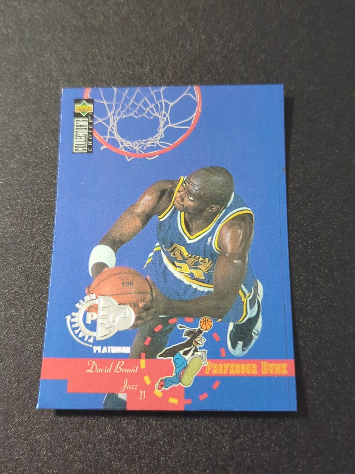 1995-96 Upper Deck Collector's Choice Platinum Player's Club David Benoit #204