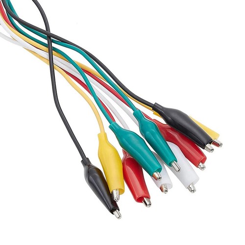 10PCS Electrical Alligator Clips Test lead Jumper Wire Crocodile Cable Wire AU - Picture 5 of 12